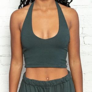 Dark Green Halter Top